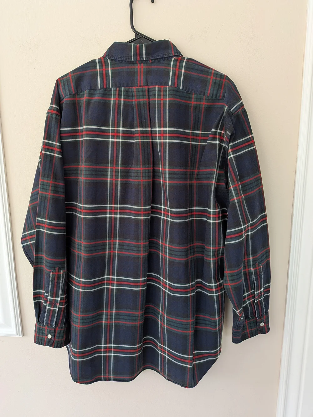 Ralph Lauren Big Shirt Plaid Tartan Cotton Button Down Shirt XL